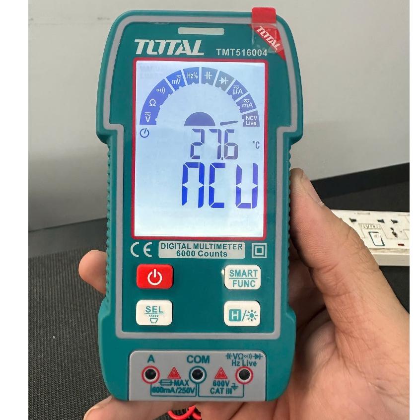 ĐỒNG HỒ VẠN NĂNG KỸ THUẬT SỐ 6V TOTAL TMT516004 - HÀNG CHÍNH HÃNG