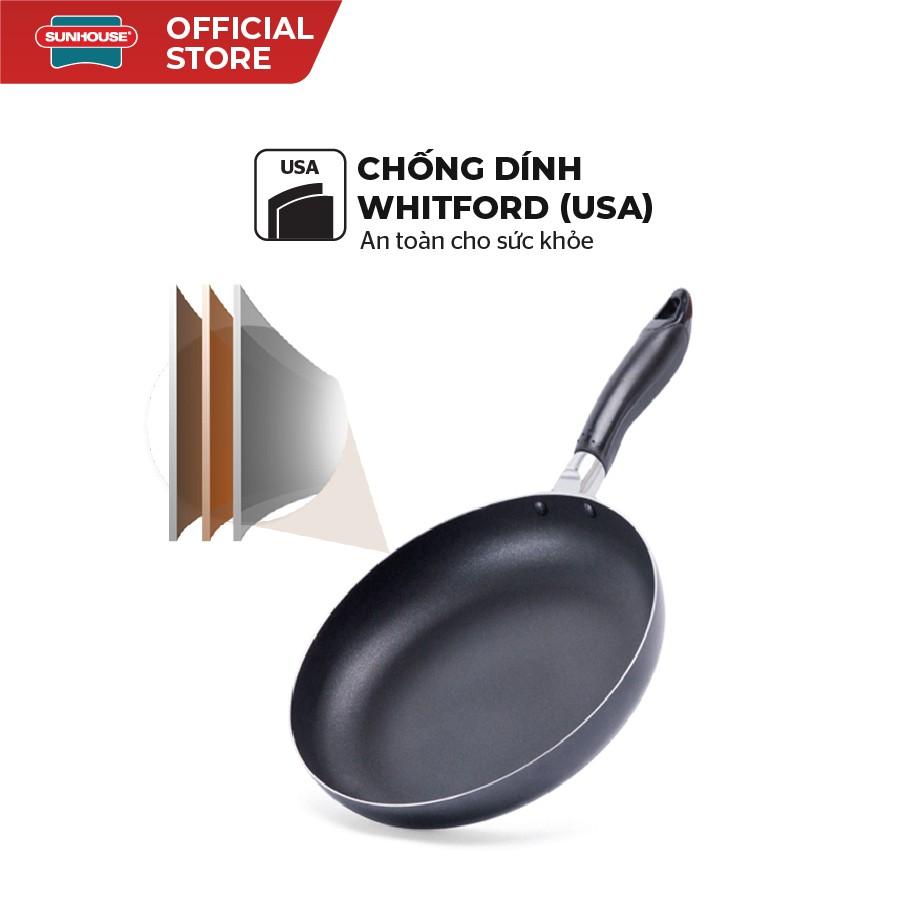 Chảo Chống Dính SUNHOUSE Trơn Size 16-30cm