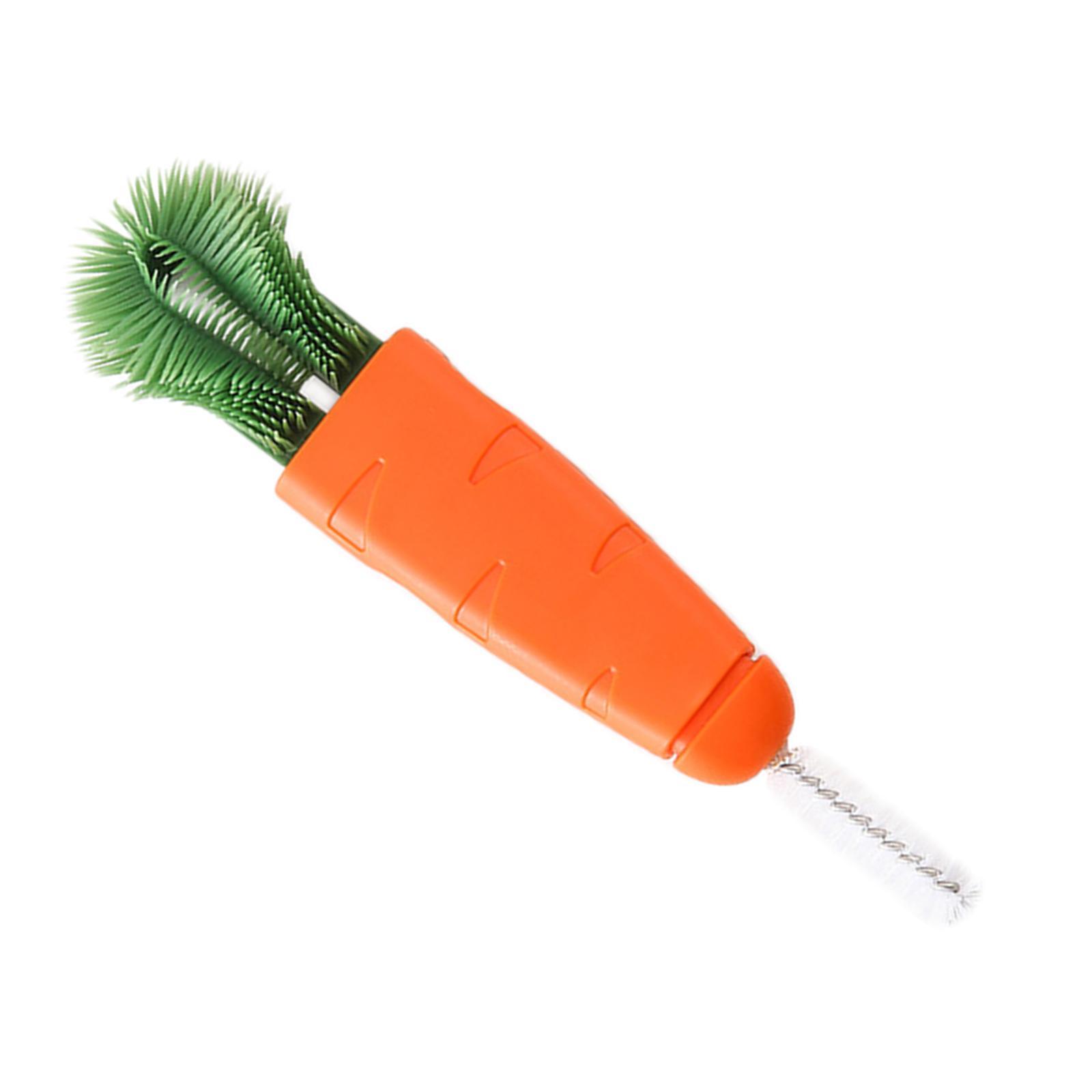 Creative Carrot Shape Cup Brush for Bottle Mouth Cover Lid
