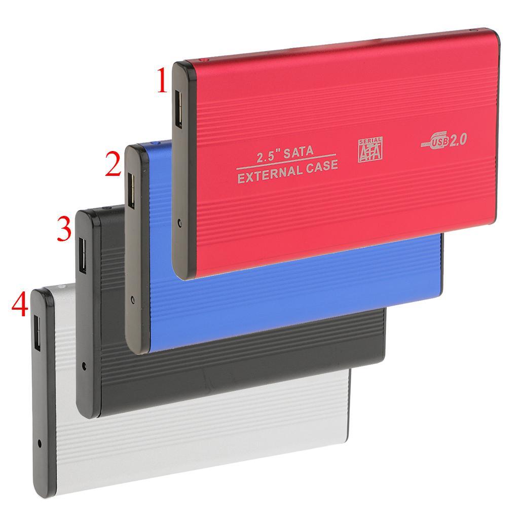 USB2.0 High-speed 480Mbps SATA External 2.5" SSD HDD Hard Drive Enclosure Laptop Disk Case with USB Cable