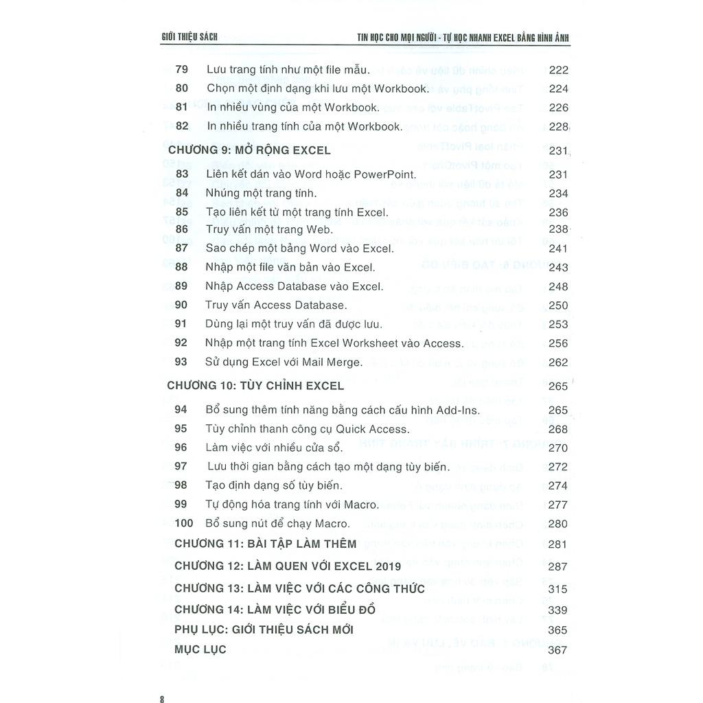 Tin Học Cho Mọi Người - Tự Học Nhanh Excel Bằng Hình Ảnh (Dùng Cho Các Phiên Bản 2021-2019-2016-2013)