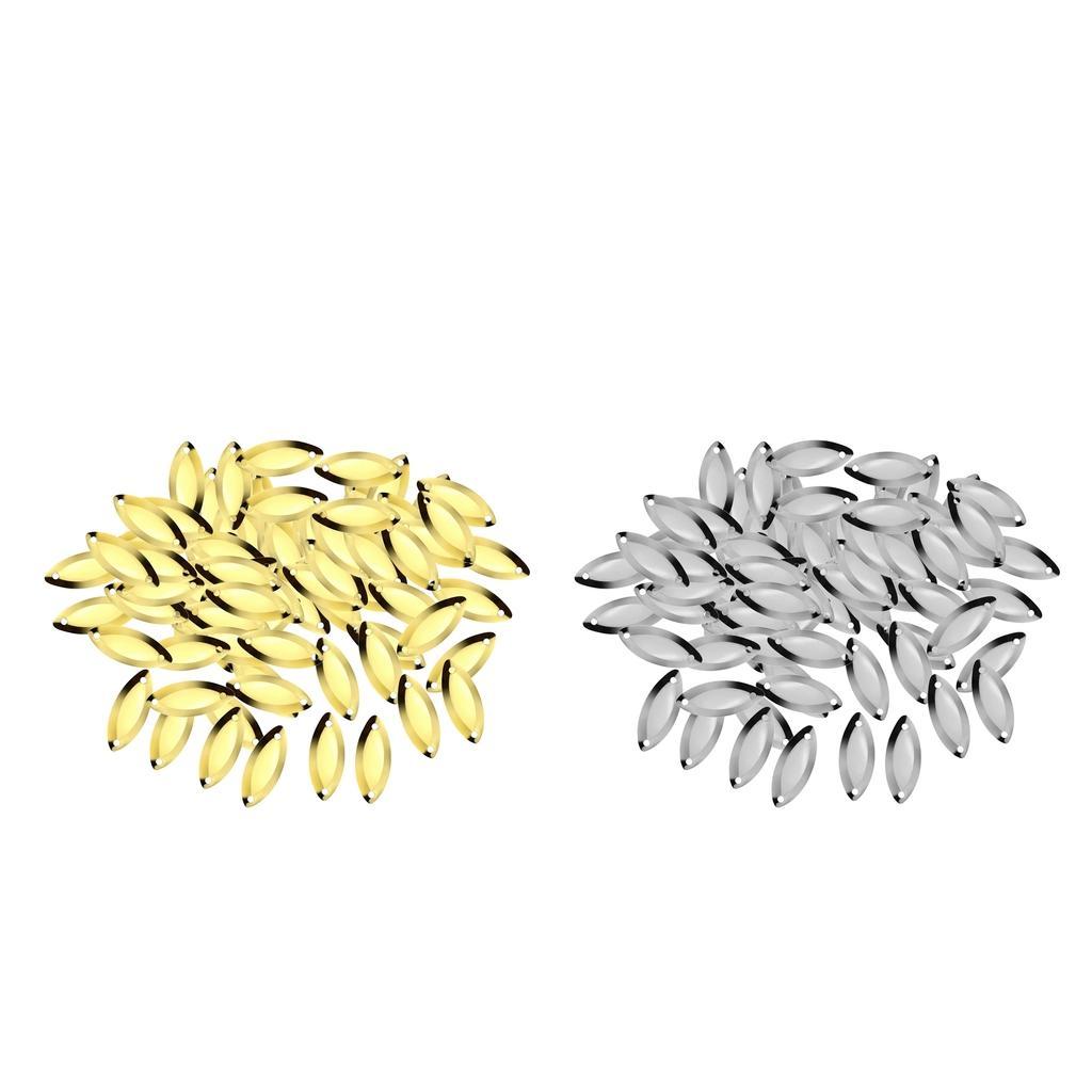 100pcs Fly Fishing   Hard Sequins Baits  S