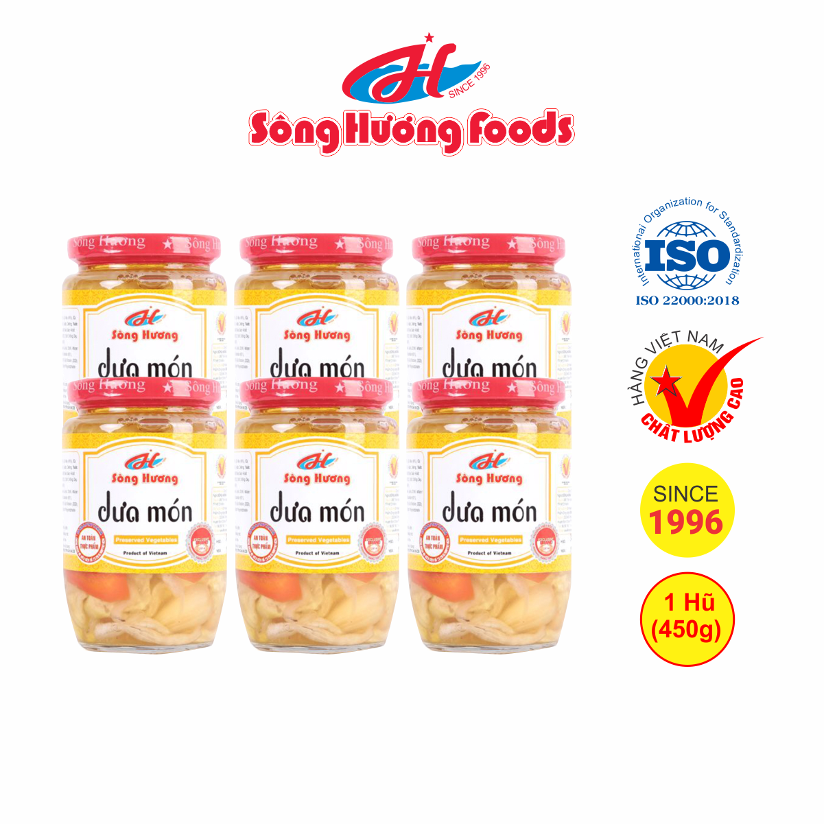 6 Hũ Dưa Món Sông Hương Foods Hũ 450g