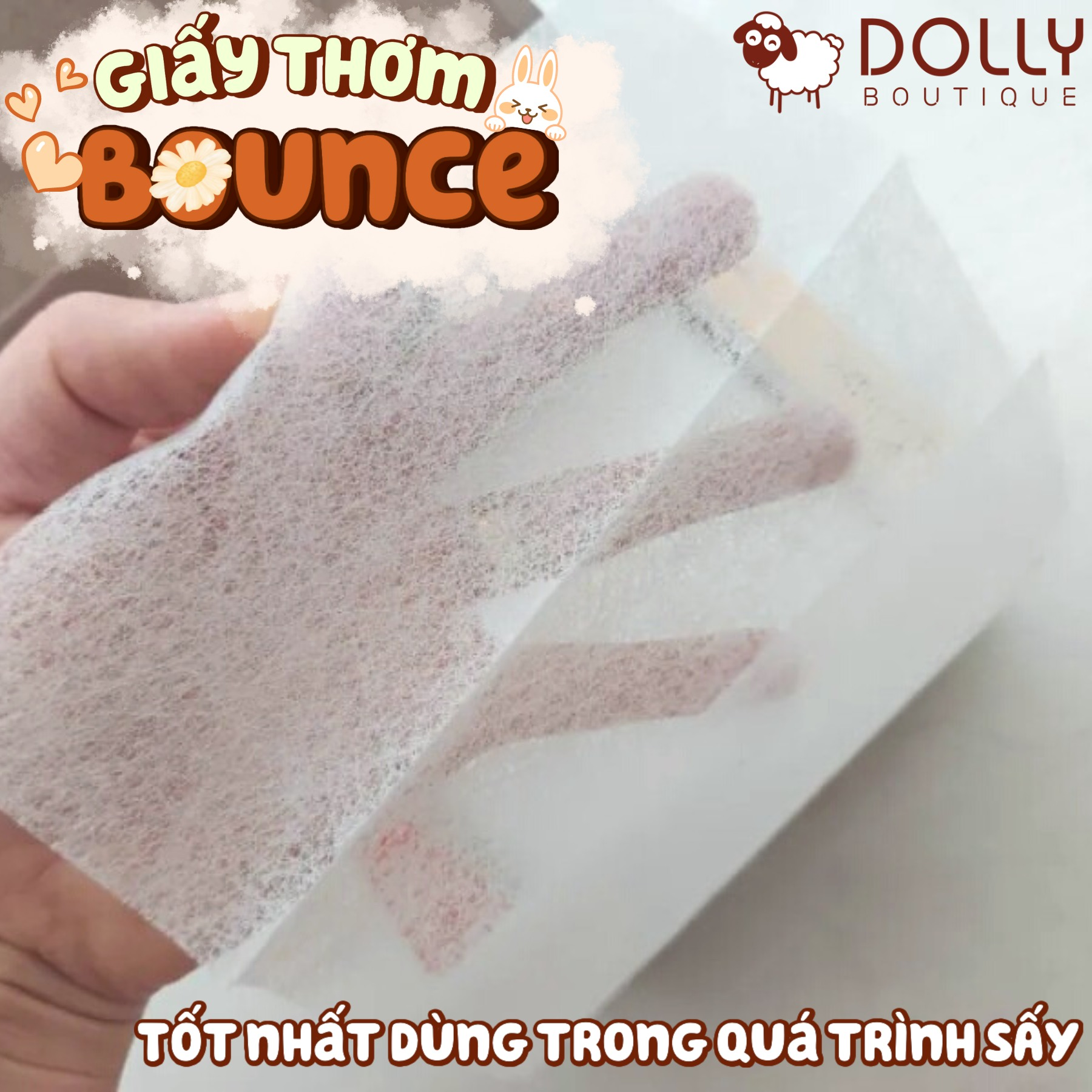 Giấy Thơm Quần Áo Bounce Dùng Cho Máy Sấy Outdoor Fresh 160 Tờ