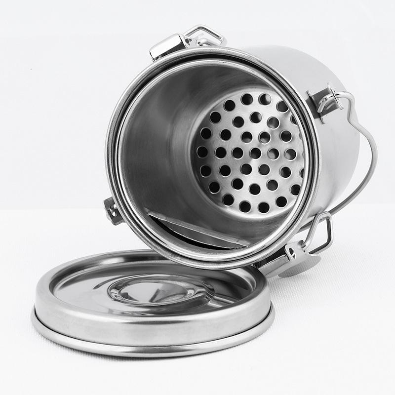 Bàn chải làm sạch làm bằng thép không gỉ với nắp chống rò rỉ -sơn bằng bàn chải tay cầm tay cầm tay sơn acrylic với bể làm sạch / màn hình lọc có thể tháo rời