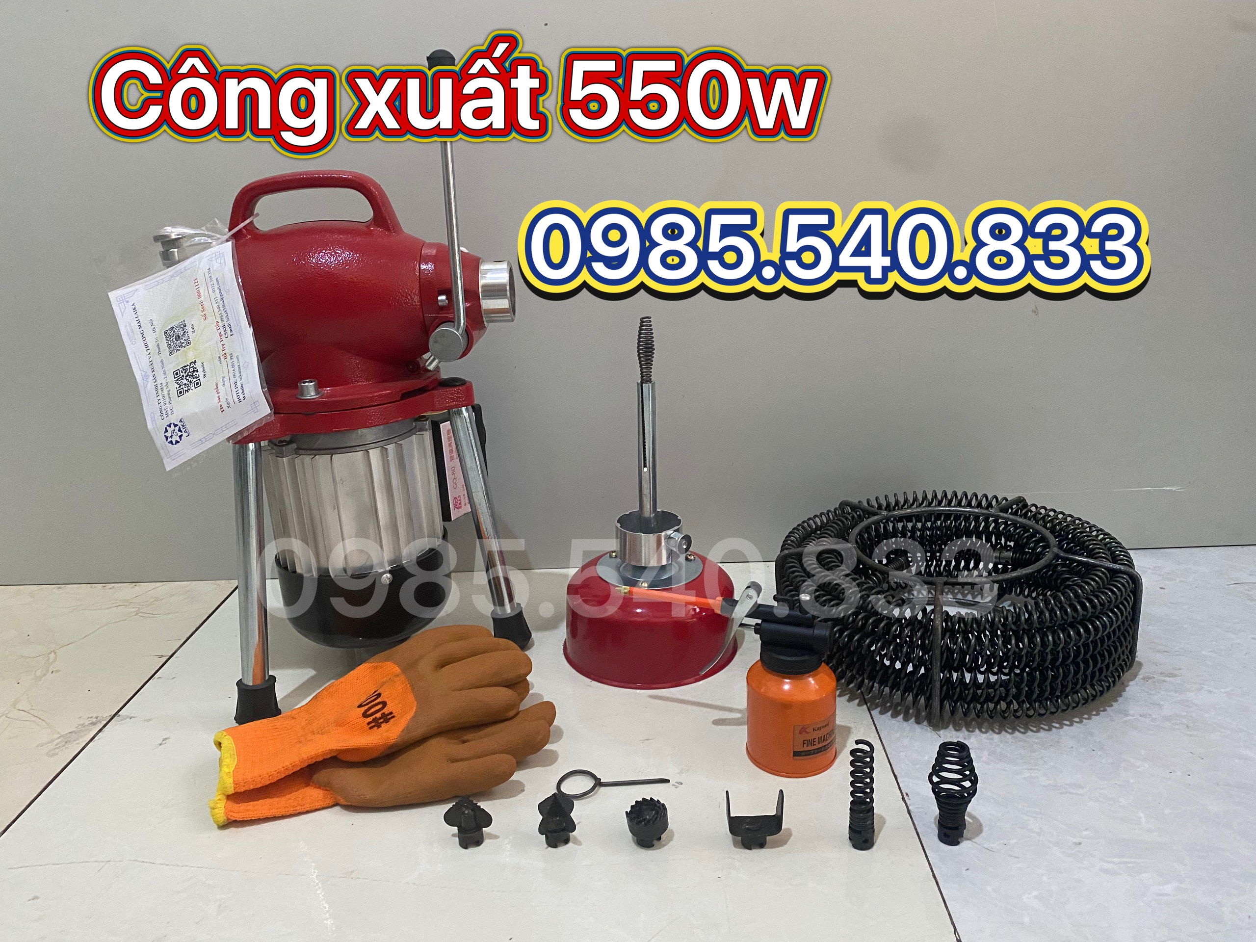 Máy thông tắc cống GQ80 công xuất 550W