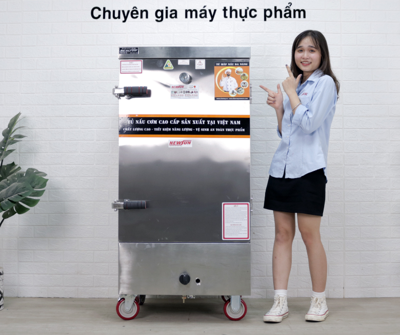 Tủ Nấu Cơm Bằng Gas 10 Khay NEWSUN - Hàng Chính Hãng