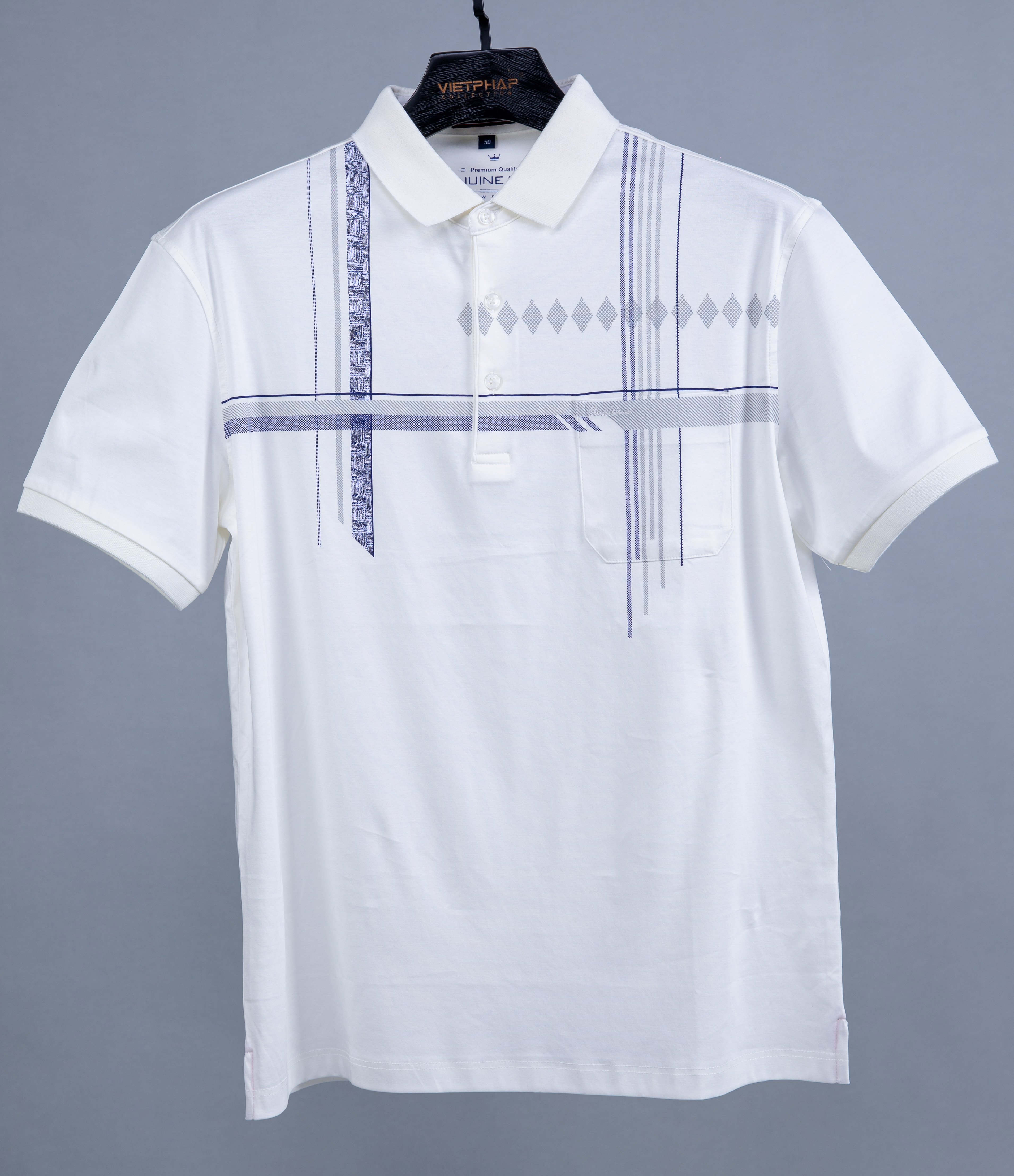 Áo Thun Cotton Lạnh Cao Cấp VIỆT PHÁP / Form Luxury - Chất liệu cotton co dãn và thấm hút mồ hôi tốt 31774