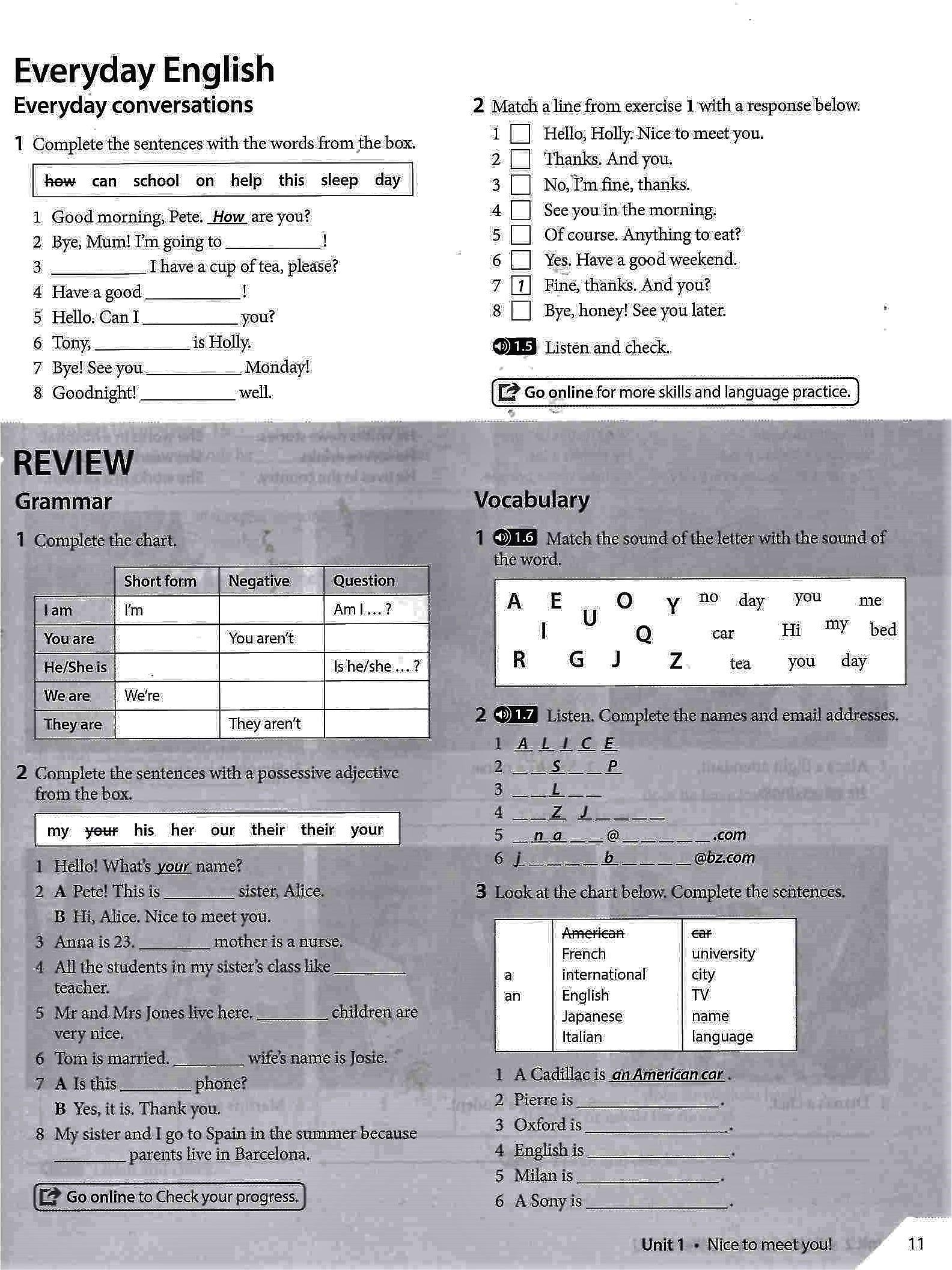 Headway: Elementary: Workbook With Key