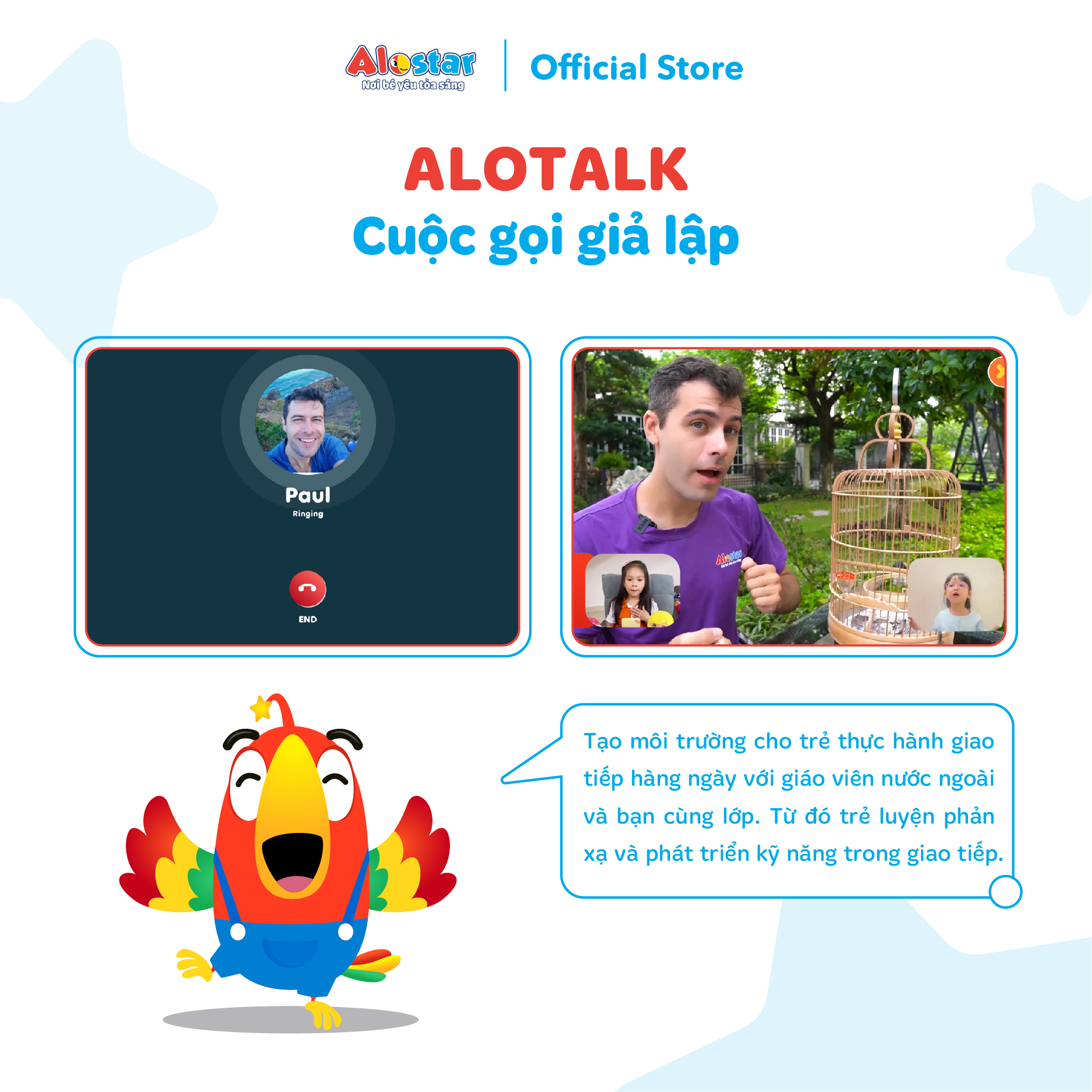 ALOSTAR - App học tiếng Anh cho bé mầm Mã học áp dụng toàn quốc Hỗ trợ kích hoạt online