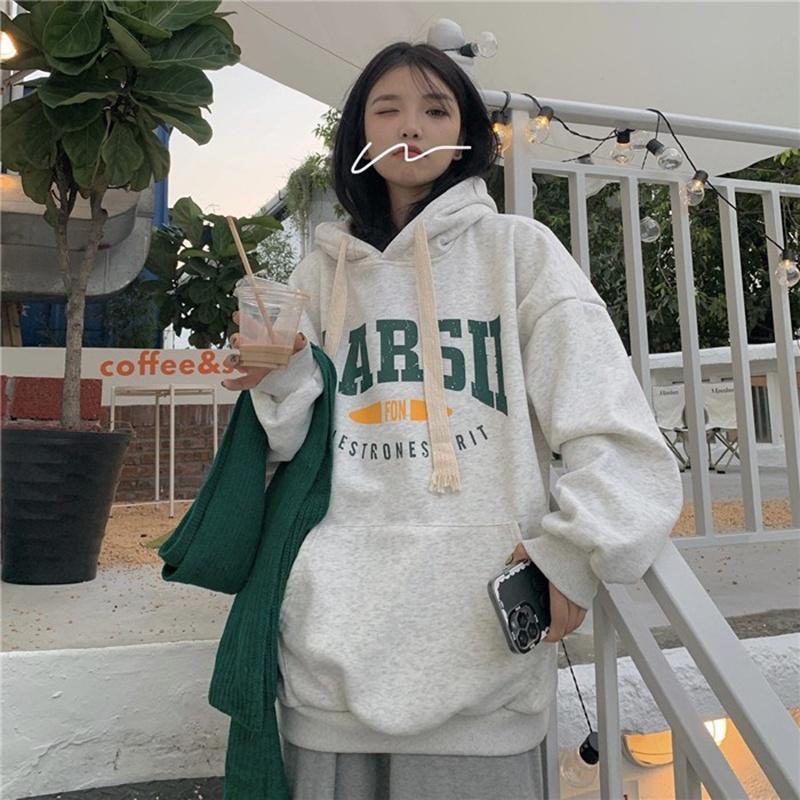 Áo hoodie nam nữ,Áo sweater nỉ nam nữ from rộng Unisex siêu dày dặn in Chữ 2 màu xám nâu kèm mũ. MET SHOP 2