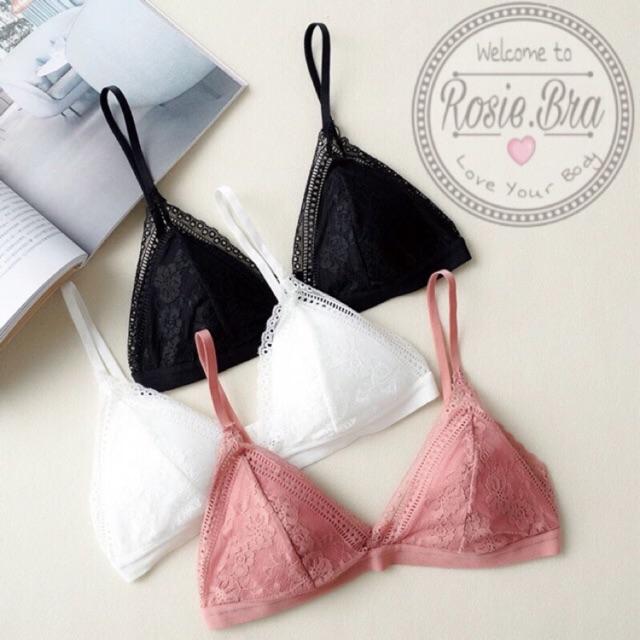 Hình ảnh Áo Lót Bralette Ren Mềm Mút Liền Phong Cách Châu Âu mới B058