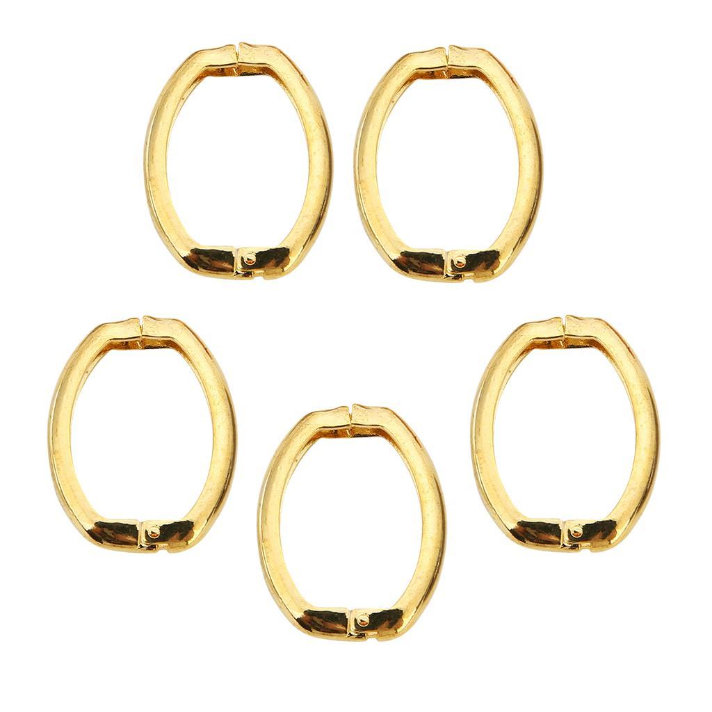 5Pcs Oval Spring Buckle For Bag Purse