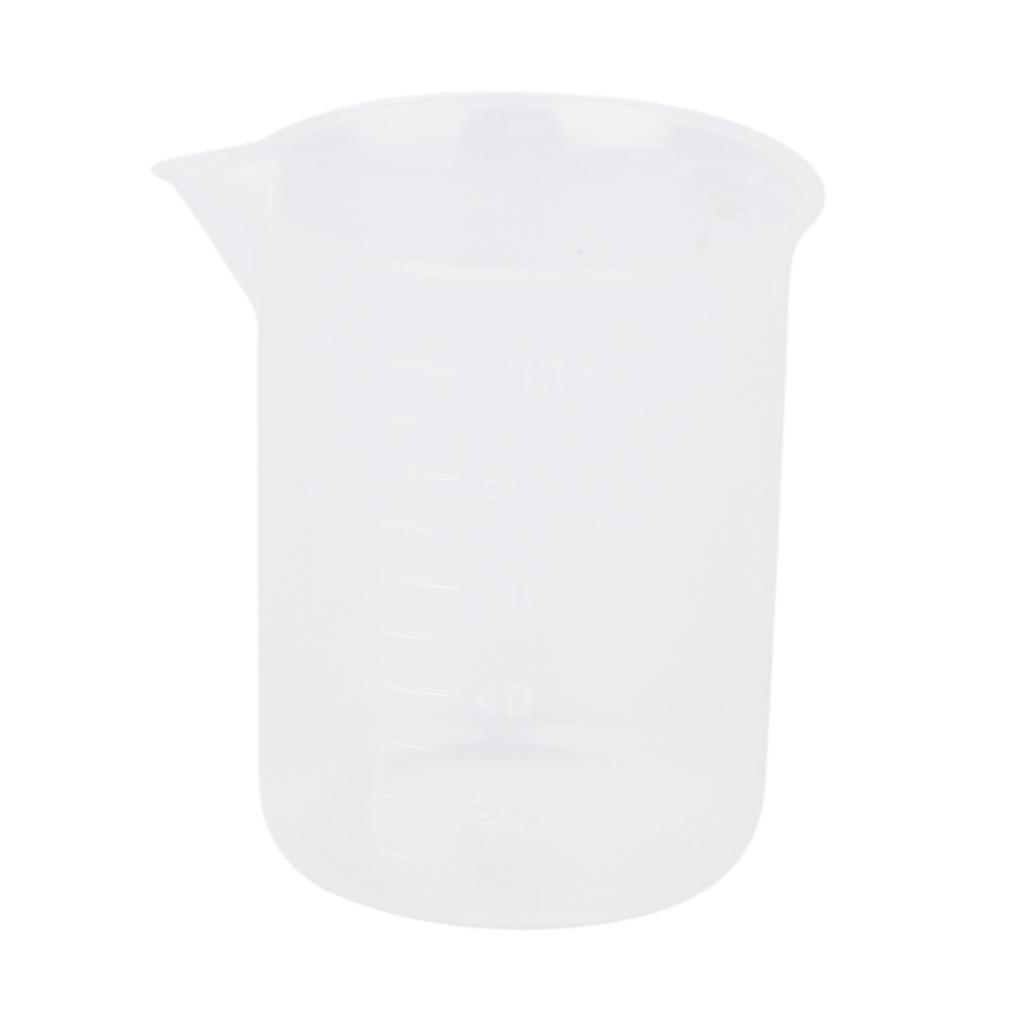 50/100/150/200/250/500ml Transparent Plastic Graduated Beaker