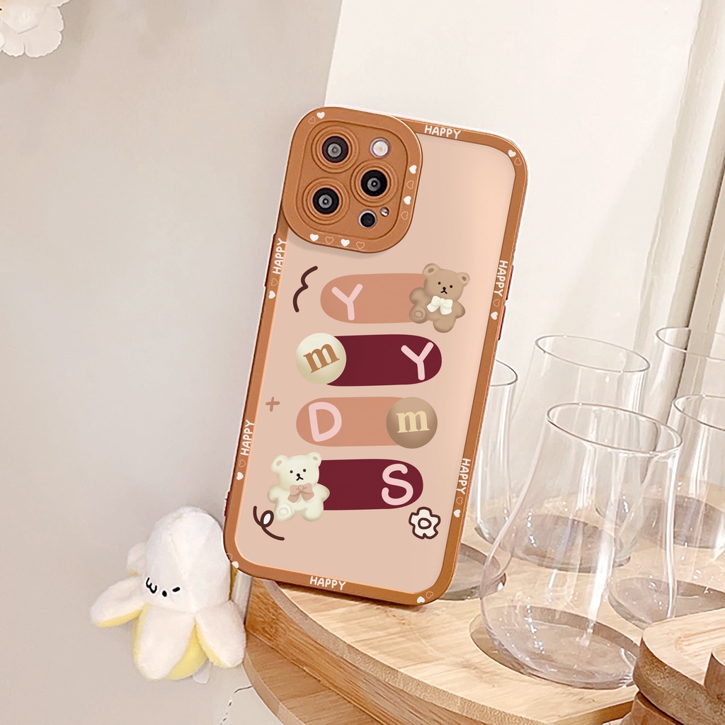 Ốp Lưng Cạnh Vuông My Bear Dành Cho iPhone 6 / 6 Plus / 7 / 7 Plus / 8 / 8 Plus / X / Xs / Xs Max / 11 / 11 Pro / 11 Pro Max / 12 / 12 Pro / 12 Pro Max