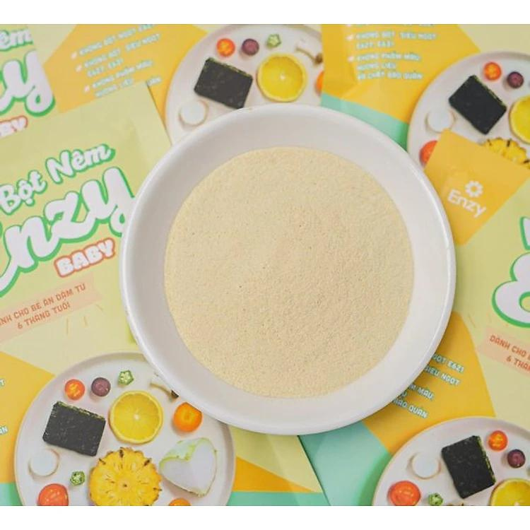 Bột Nêm Enzy Baby Không Bột Ngọt Dành Cho Bé Ăn Dặm Gói 60g