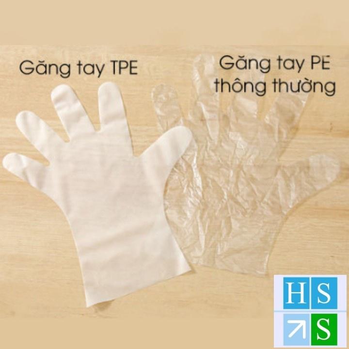 Hộp 100 Găng tay cao su VictoriaBay làm bếp vệ sinh siêu dai chất liệu TPE không mùi  -