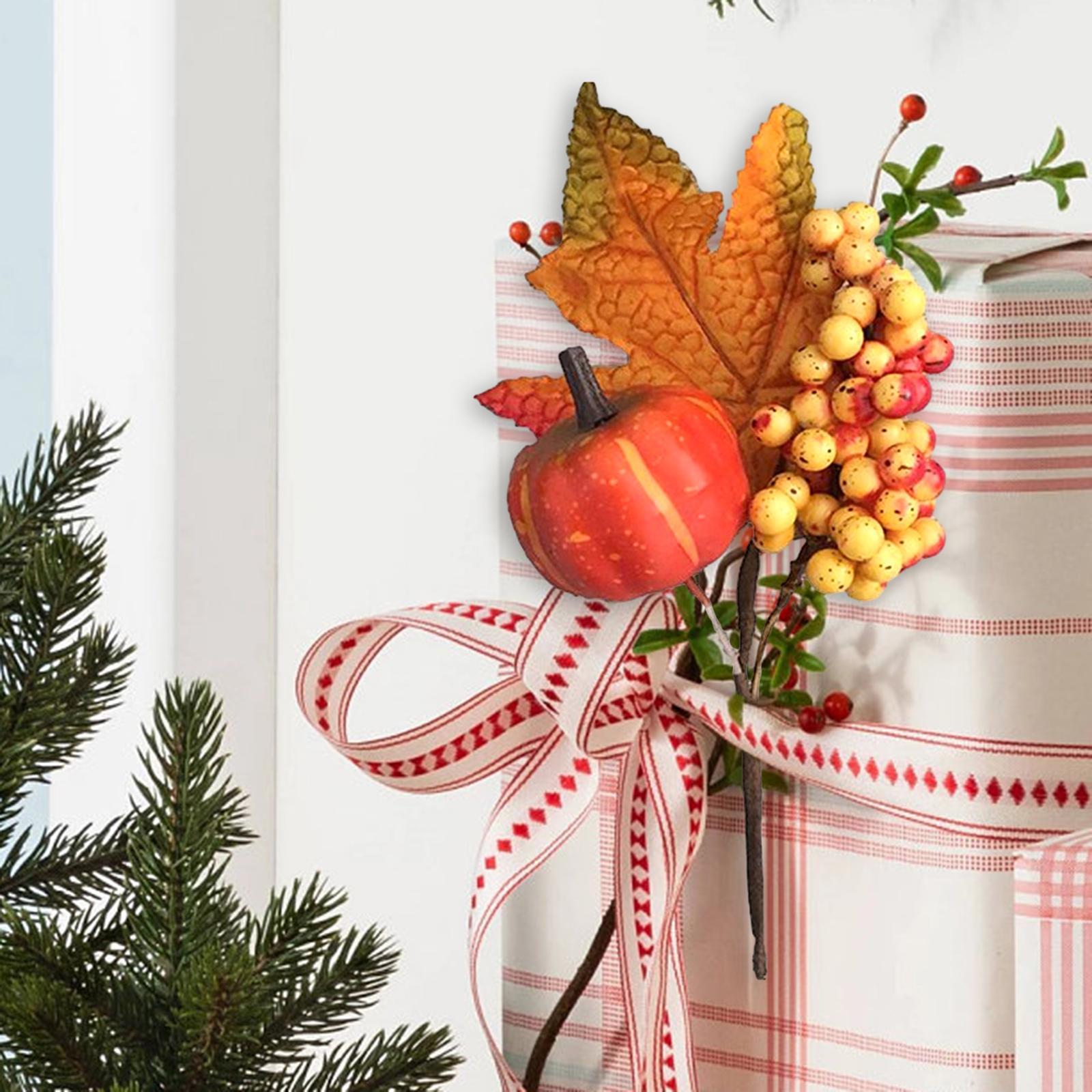 Simulated Maple Leaf Pumpkin for Table Centerpiece Thanksgiving Fall Harvest