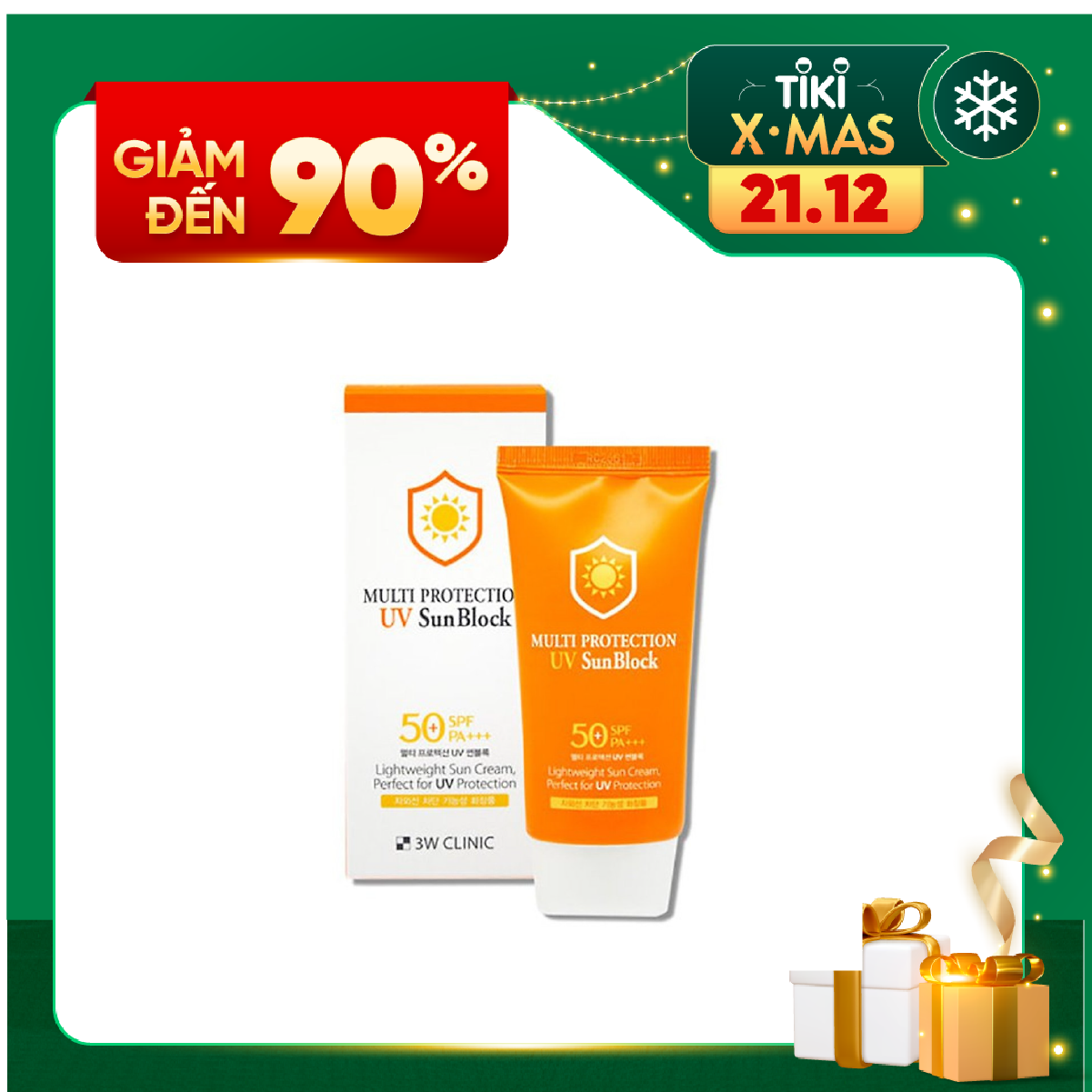 Kem Chống Nắng Dưỡng Ẩm 3W Clinic Multi Protection UV Sun Block SPF 50+ PA+++ 70ml - Hàn Quốc Chính Hãng