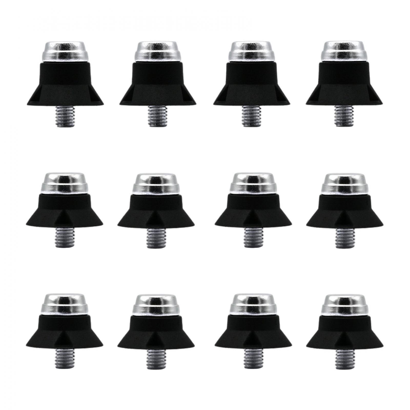 12x Football Shoe Spikes Rugby Studs M5 Anti Slip Durable Screw in Track Soccer Boot Cleats for Athletic Sneakers Training
