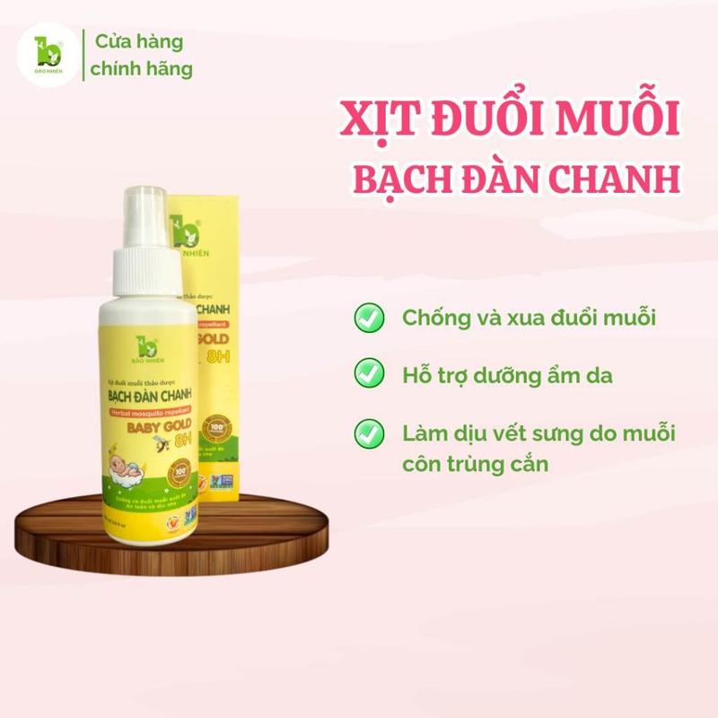 Chai xịt đuổi muỗi bạch đàn chanh Bảo Nhiên 100ml