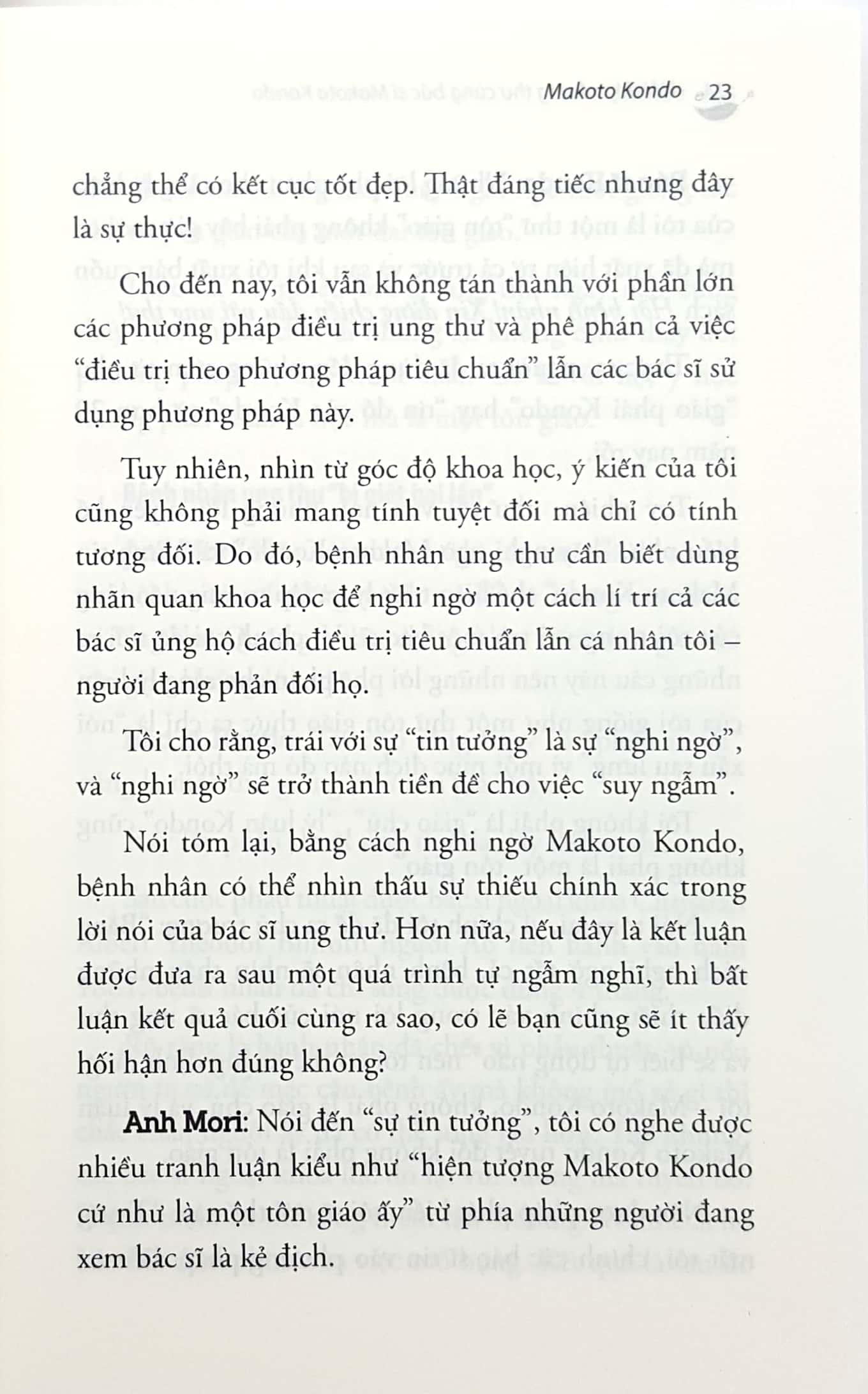 Sách Hỏi Đáp Về Ung Thư Cùng Bác Sỹ Makoto Kondo
