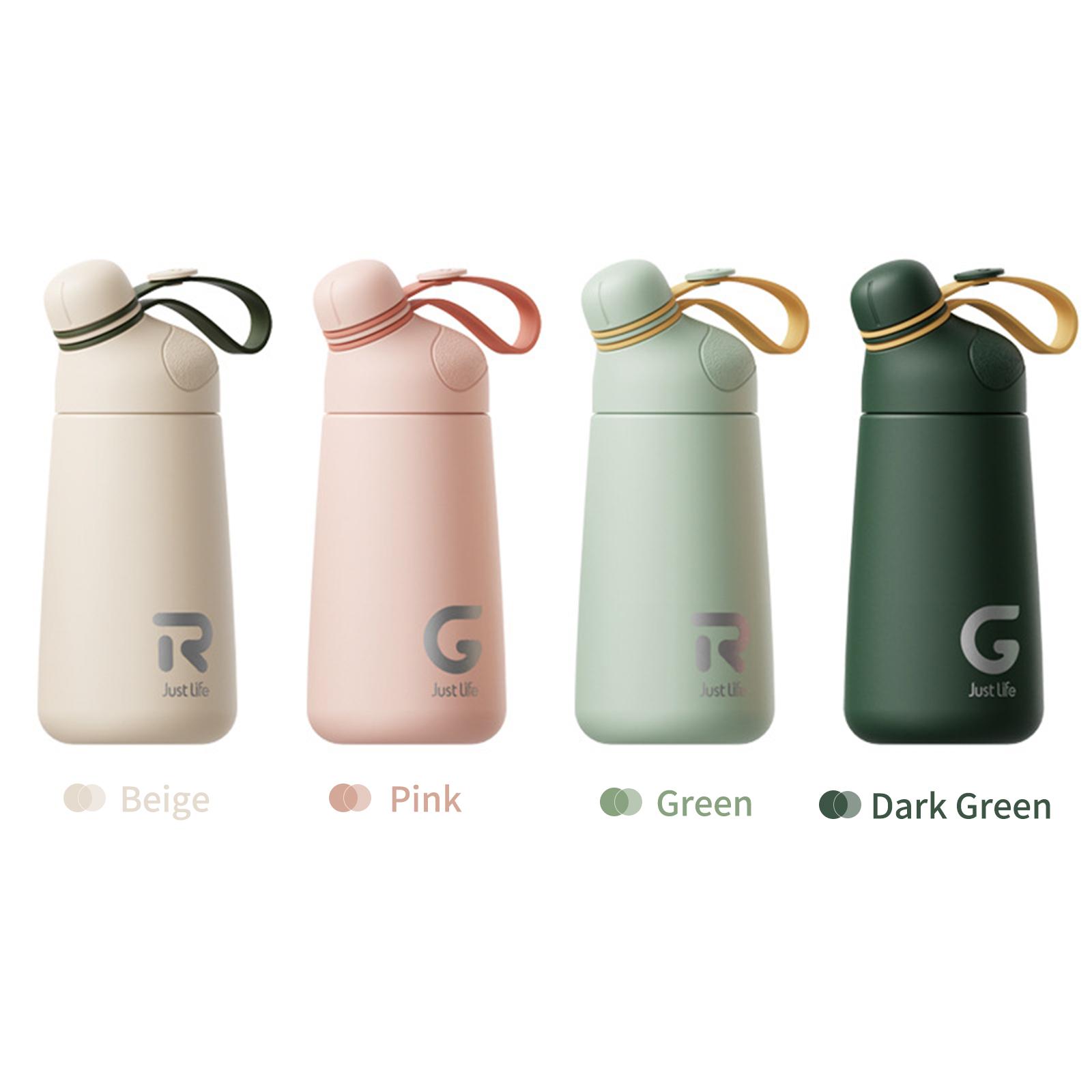 Bình Giữ Nhiệt 400Ml Kiểu Dáng Thể Thao Có Dây Đeo Chất Liệu Bằng Thép Không Gỉ Chống Rò Rỉ Insulated Water Bottle