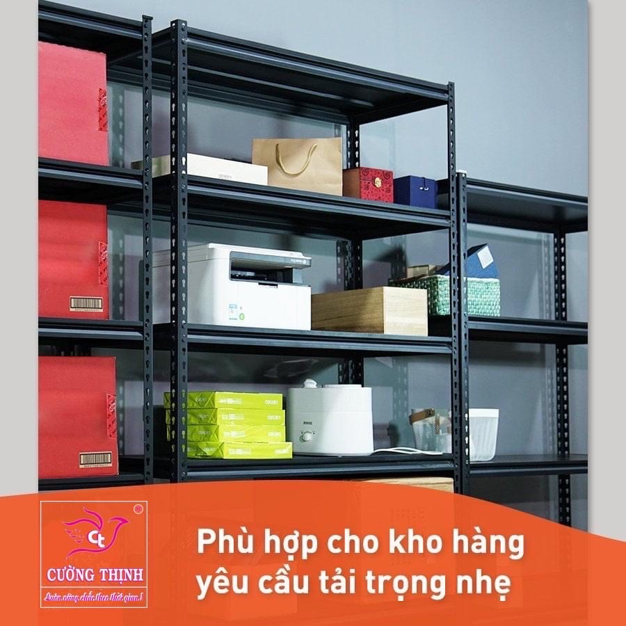 Kệ sắt V lỗ 5 tầng, Cao 2m x dài 1m x rộng 40cm, mẫu mới lắp đặt không cần ốc vít.