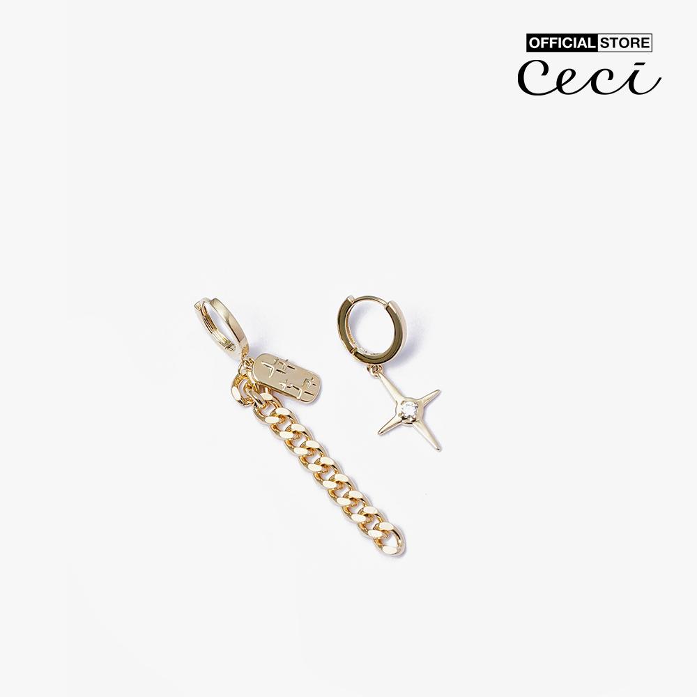 CECI - Set 2 cặp khuyên tai khoen tròn hiện đại CC1-05000039