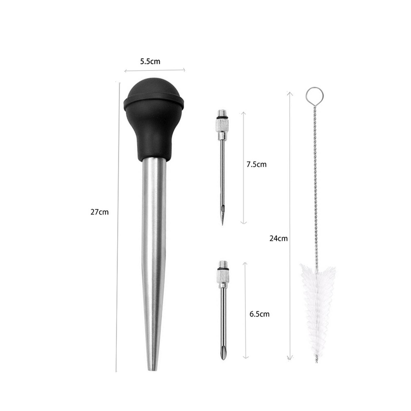 Stainless Steel Turkey Seasoning Tool Manual Pump for