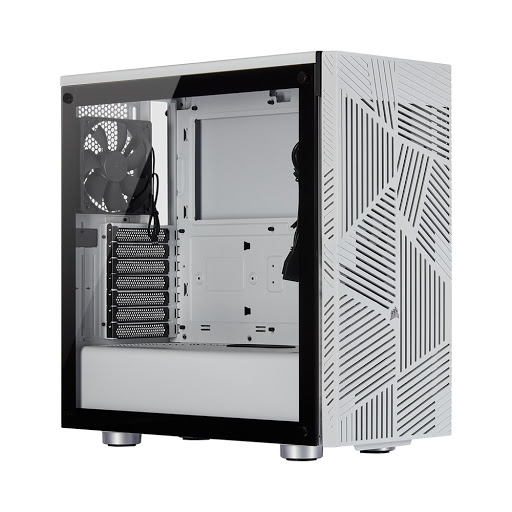 Case Corsair 275R Airflow Tempered Glass Mid-Tower Gaming (CC-9011182-WW) (Trắng)- Hàng Chính Hãng