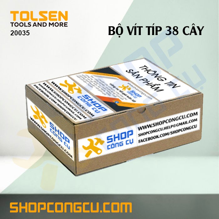 Bộ tua vít tuýp 38 cây Tolsen 20035