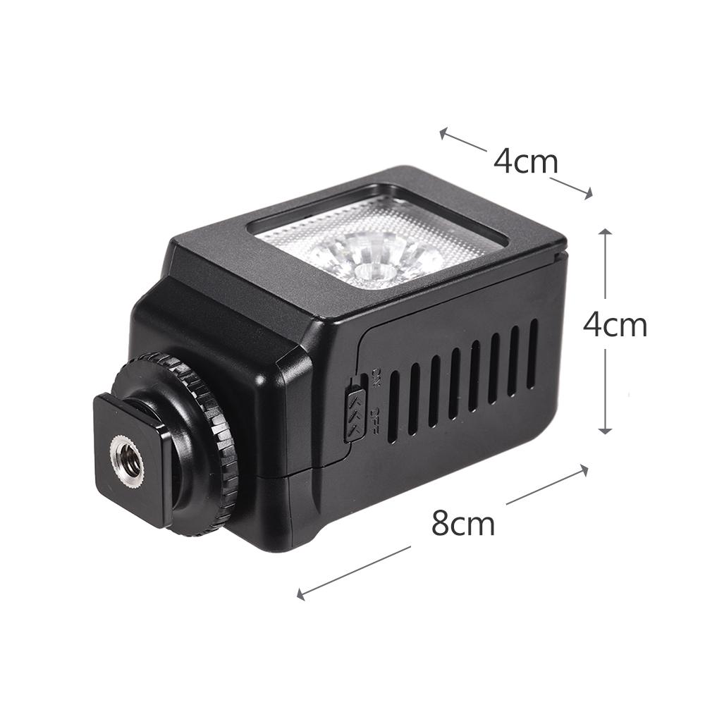 Đèn LED tô sáng mini 3W với 3 bộ lọc màu cho máy ảnh DSLR Canon Nikon Sony