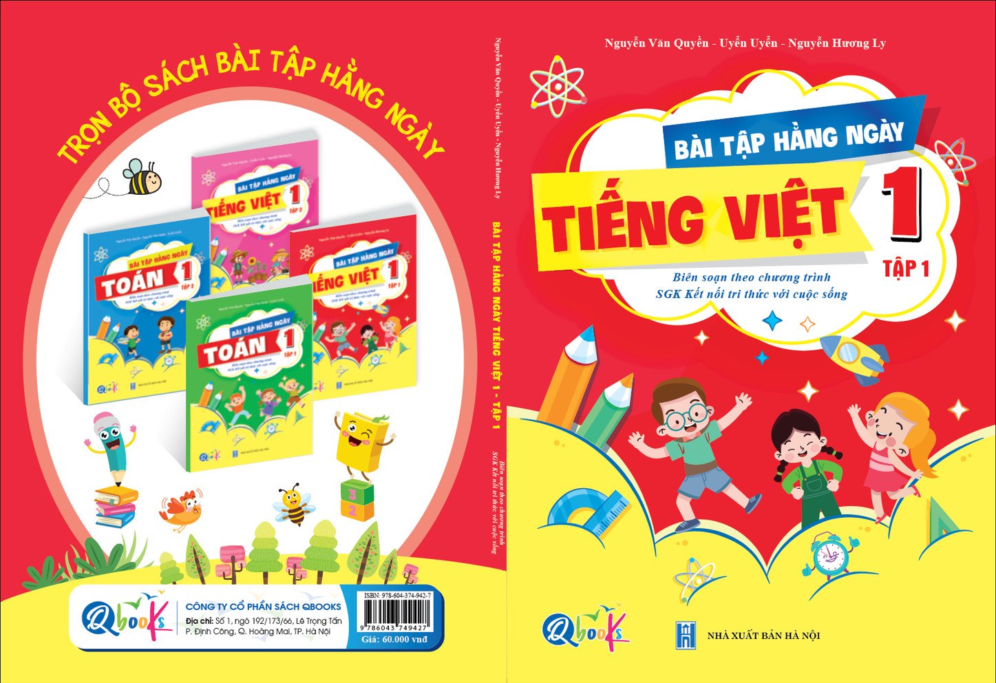 Combo trọn bộ 4 cuốn BÀI TẬP HÀNG NGÀY LỚP 1 - KẾT NỐI TRI THỨC