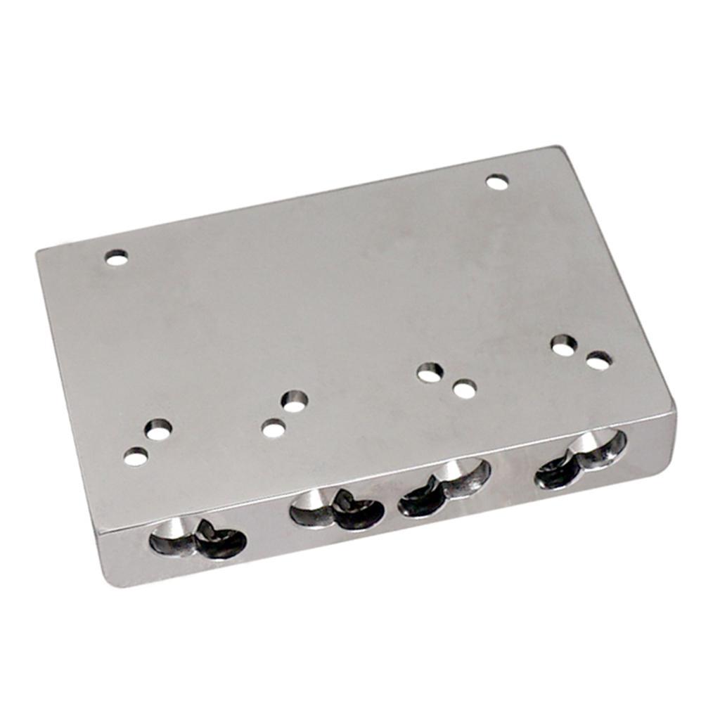 Black Professional 4 String Bass Bridge for Electric Bass Guitar
