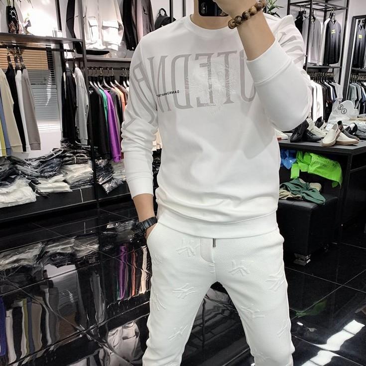 Áo Sweater nỉ nam nữ - unisex dài tay thu đông Sweater N02 Trắng