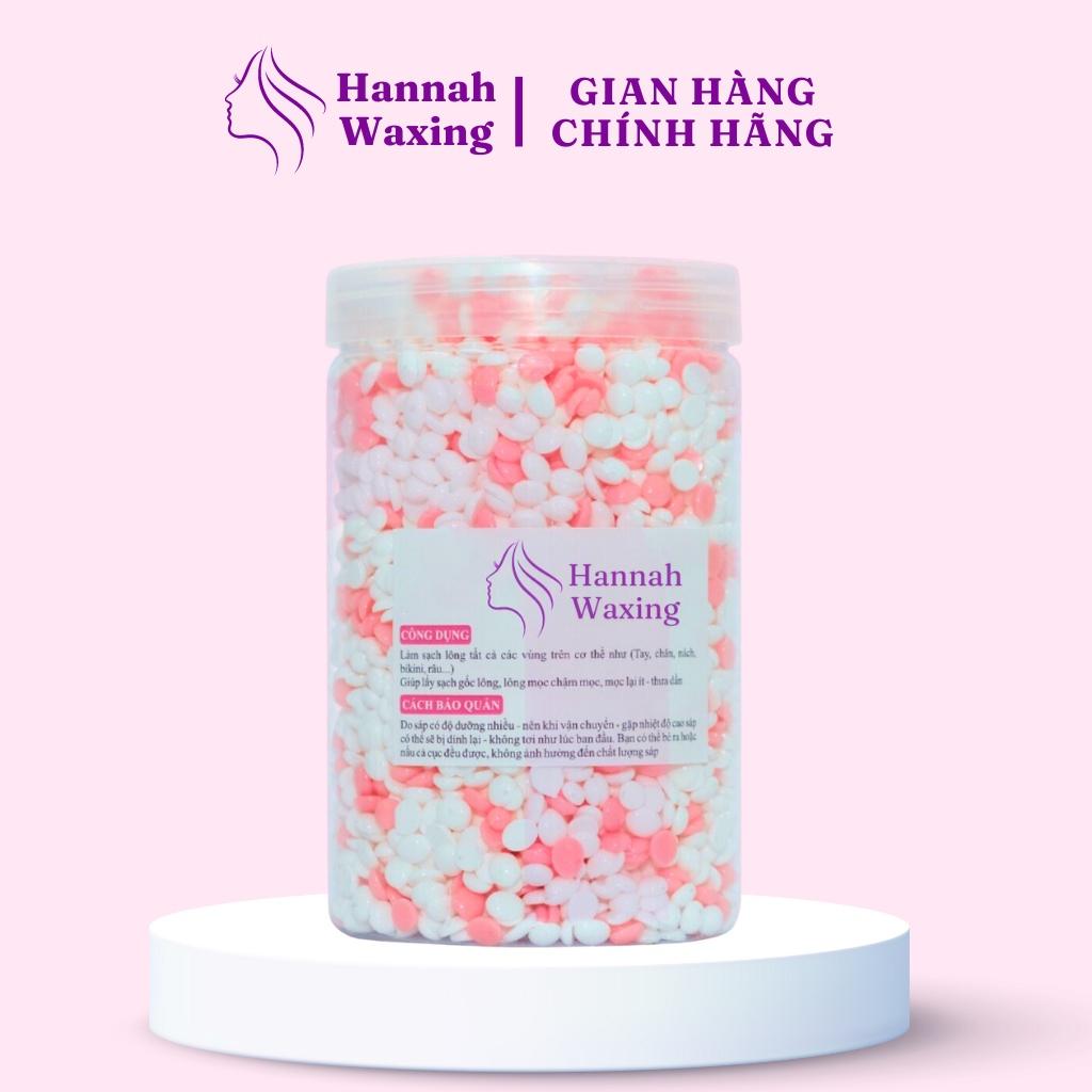 [CHE TÊN] Sáp Wax Lông Mix Màu Sáp Sữa Dừa + Sáp Dừa Hồng Premium Siêu Bám Lông HANNAH WAXING