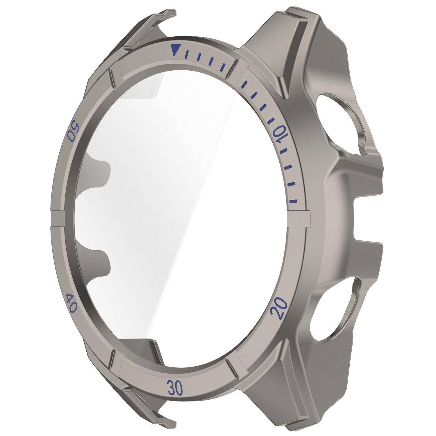 Ốp Case PC Mặt Kính Cường Lực chống va đập cho Garmin Fenix 8 AMOLED / SOLAR Size 43mm/47mm/51mm - Hàng Chính Hãng