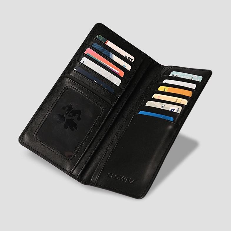 Ví dài Gothic Logo Long Wallet, bóp nam đựng thẻ nhiều ngăn unisex cao cấp