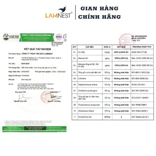 Yến Sào Chưng Sẵn Hạt Sen LamNest tươi nguyên chất 30% yến 70ml bồi bổ sức khỏe - yensaocaocaplamnest