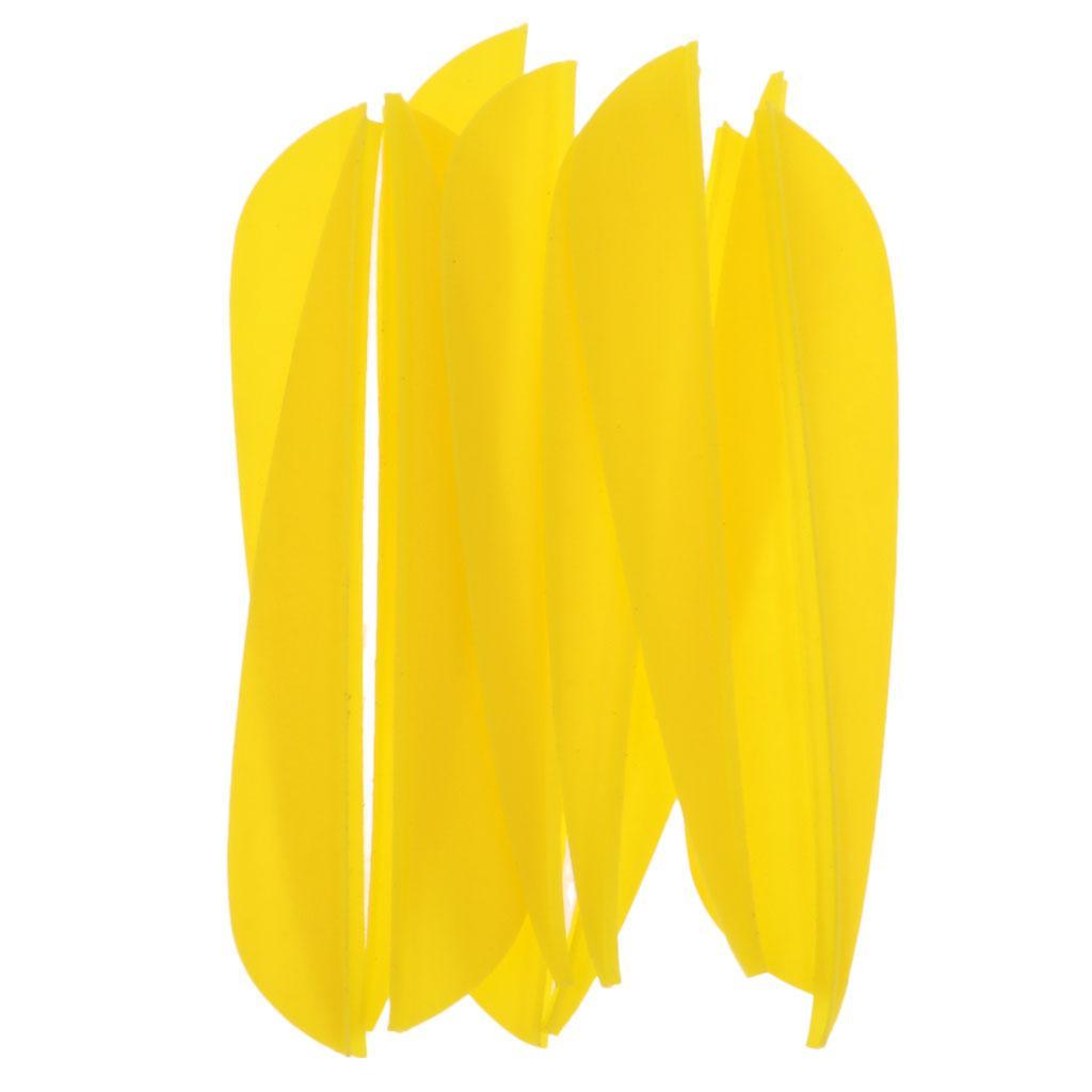 12 or 36Pcs 4 inch Archery Arrow Feather Plastic Vanes Fletching Fletches
