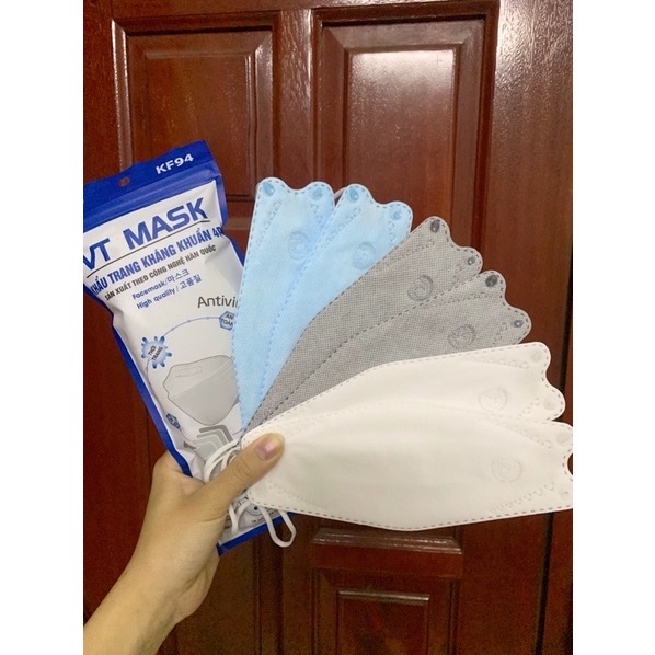 Combo 10 túi  khẩu trang 4D KF94 ,công nghệ dập Hàn , kháng khuẩn , chống bụi ,thiết kế ôm sát ,quai co giãn với độ đàn hồi tốt , không bị đau và không gây khó chịu khi đeo , kết cấu thoáng mát , tạo cảm giác thoải mái cho người sử dụng