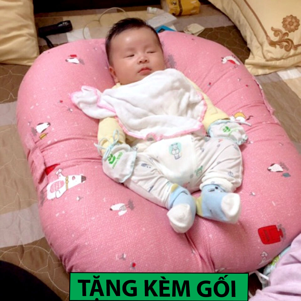 Gối chống trào ngược cho bé(Tặng kèm gối lõm cho bé)