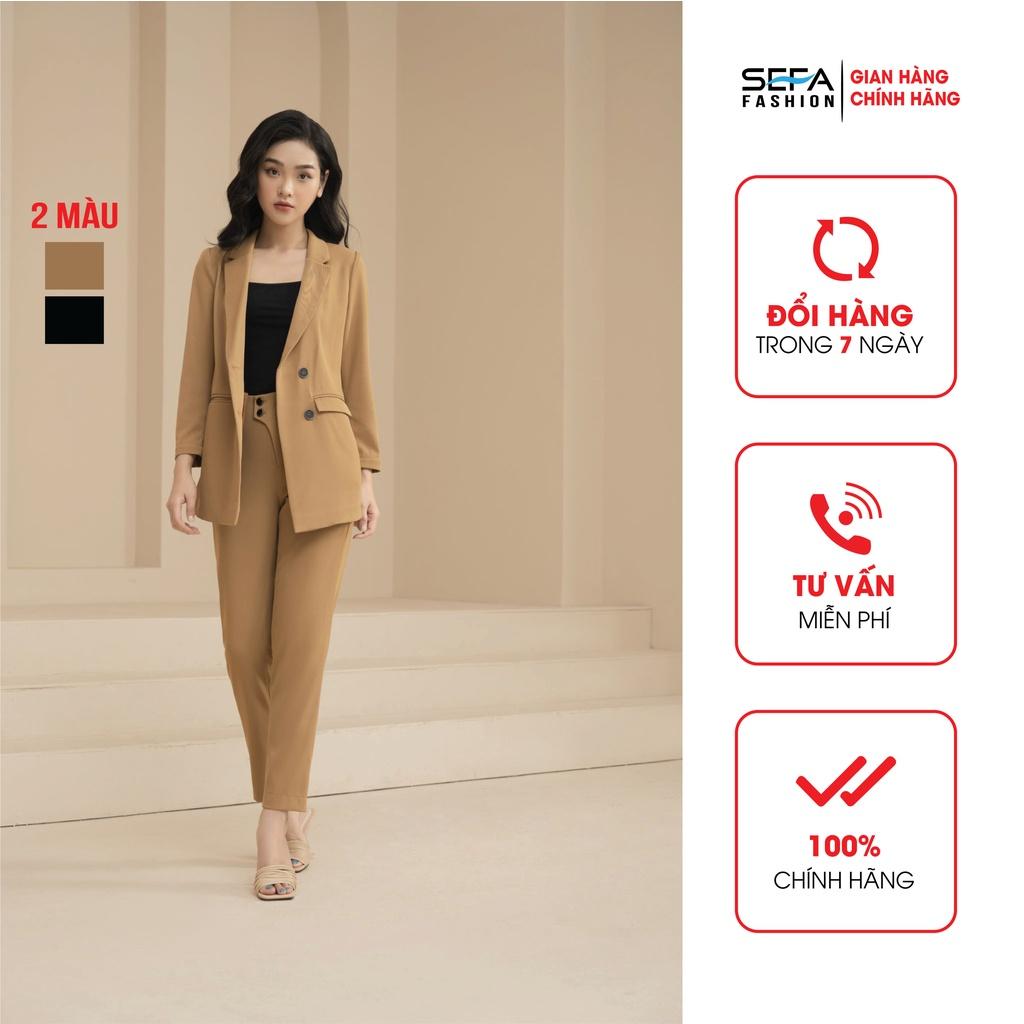 Áo vest nữ SEFA, blazer một lớp công sở thanh lịch SFV219