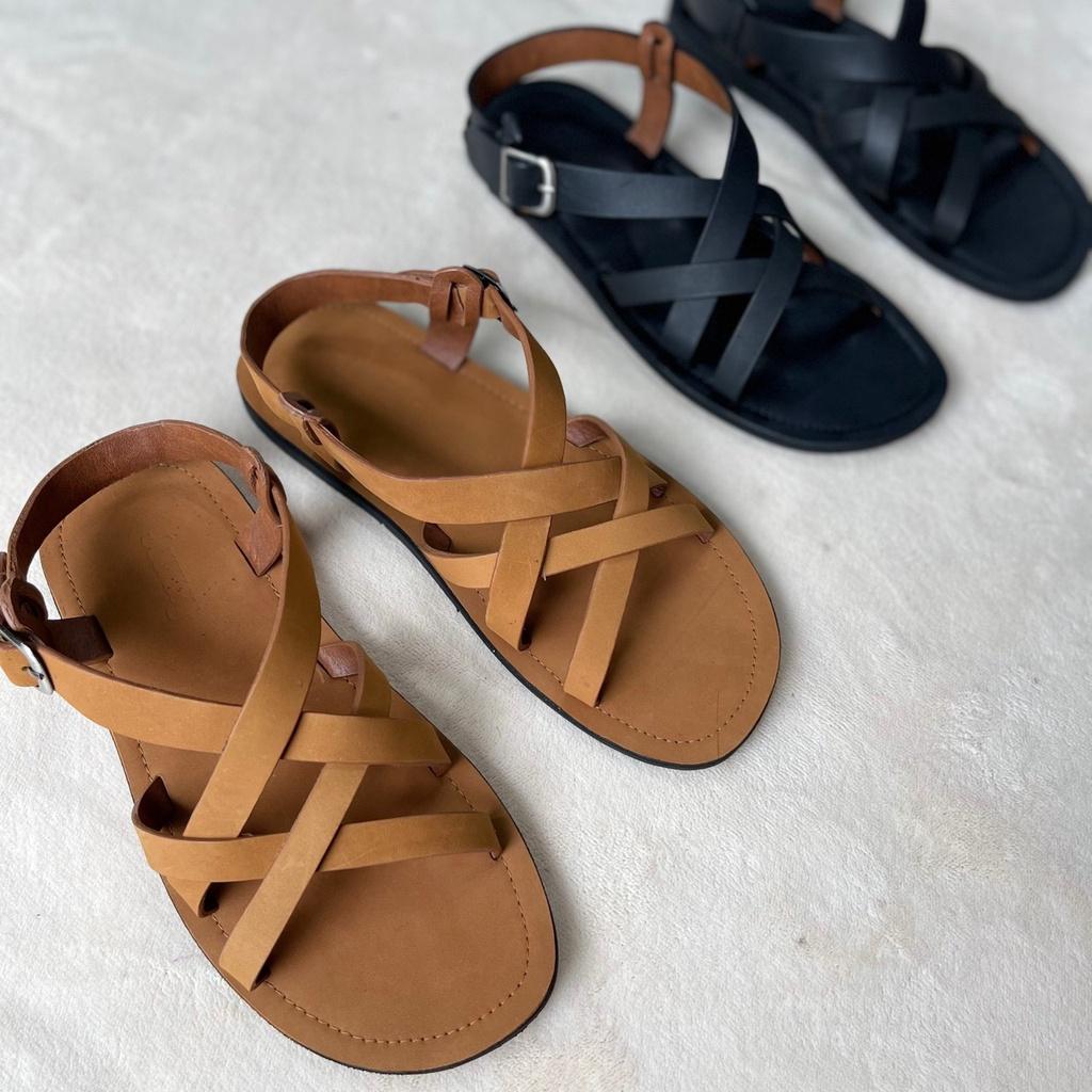 Sandal Nam Nữ JOURNEY Dây Đan Chất Liệu Da Cao Cấp .