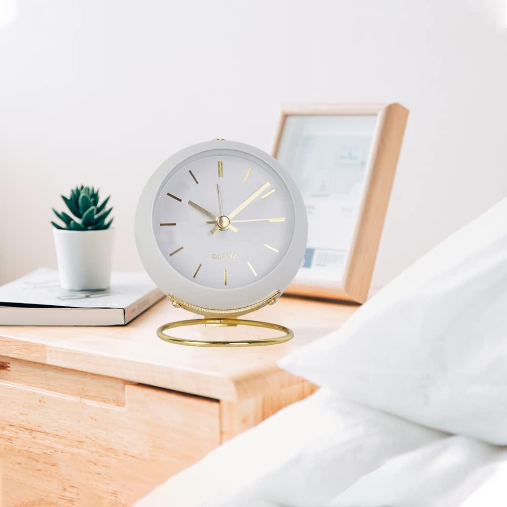 Tương tự thức dậy với đèn, đồng hồ báo thức nhỏ -đồng hồ báo thức đồng hồ báo thức ánh sáng đồng hồ, thích hợp cho người ngủ lớn, đặt trên bàn, giường, phòng khách