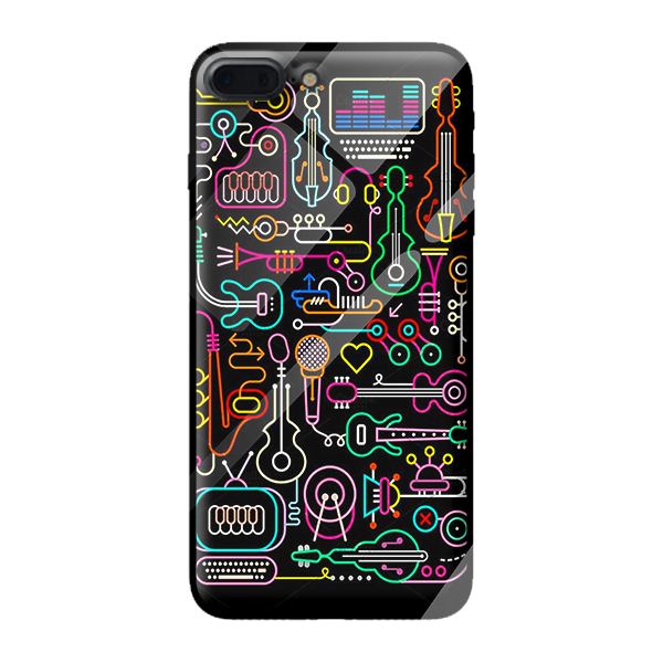 Ốp lưng kính cường lực cho iPhone 8 Plus MÀU SẮC 9 - Hàng chính hãng