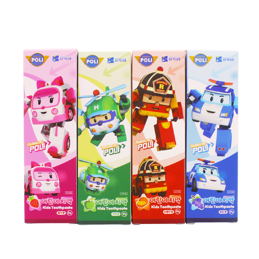 Kem đánh răng trẻ em Poli Kids Toothpaste cho trẻ từ 2-12 tuổi Hàn Quốc 80g