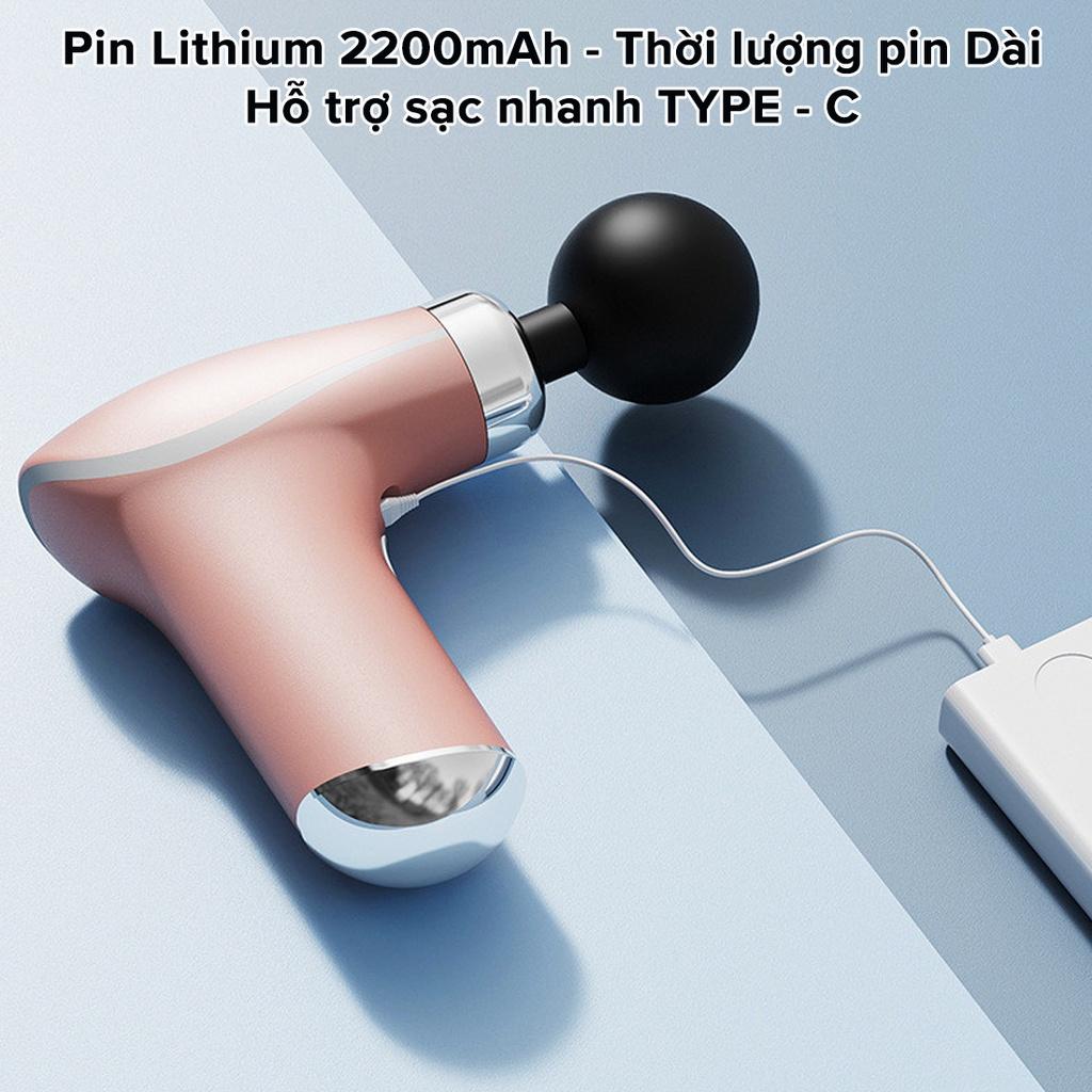 Súng Massage Cầm Tay Đấm Lưng Cổ Vai Gáy Trị Nhức Mỏi - Máy Mát Xa Trị Liệu 8 Đầu Compact KH 325 Chính Hãng miDoctor