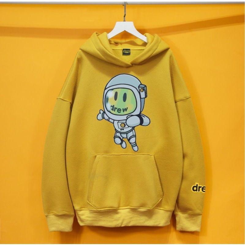 Áo hoodie drew phi hành gia chất liệu vải nỉ bông cao cấp